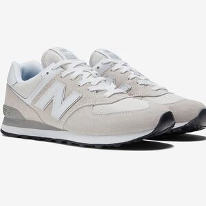 New Balance Gray and White Sneakers